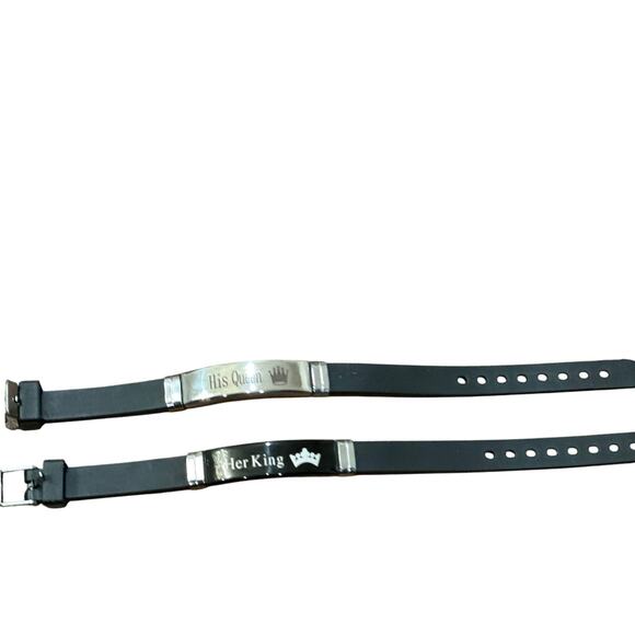 💚Her King/His Queen bracelet set 5 for $15 - Picture 4 of 9